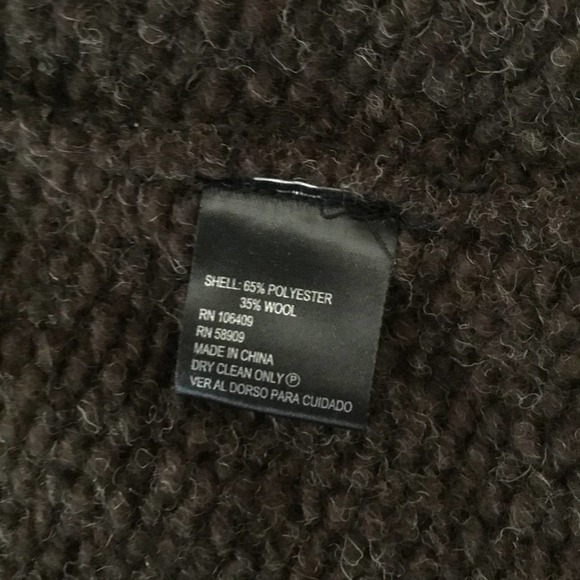 Daniel Cremieux Long Draped Open Front Vest Wool Blend Size L NWT - Picture 9 of 10